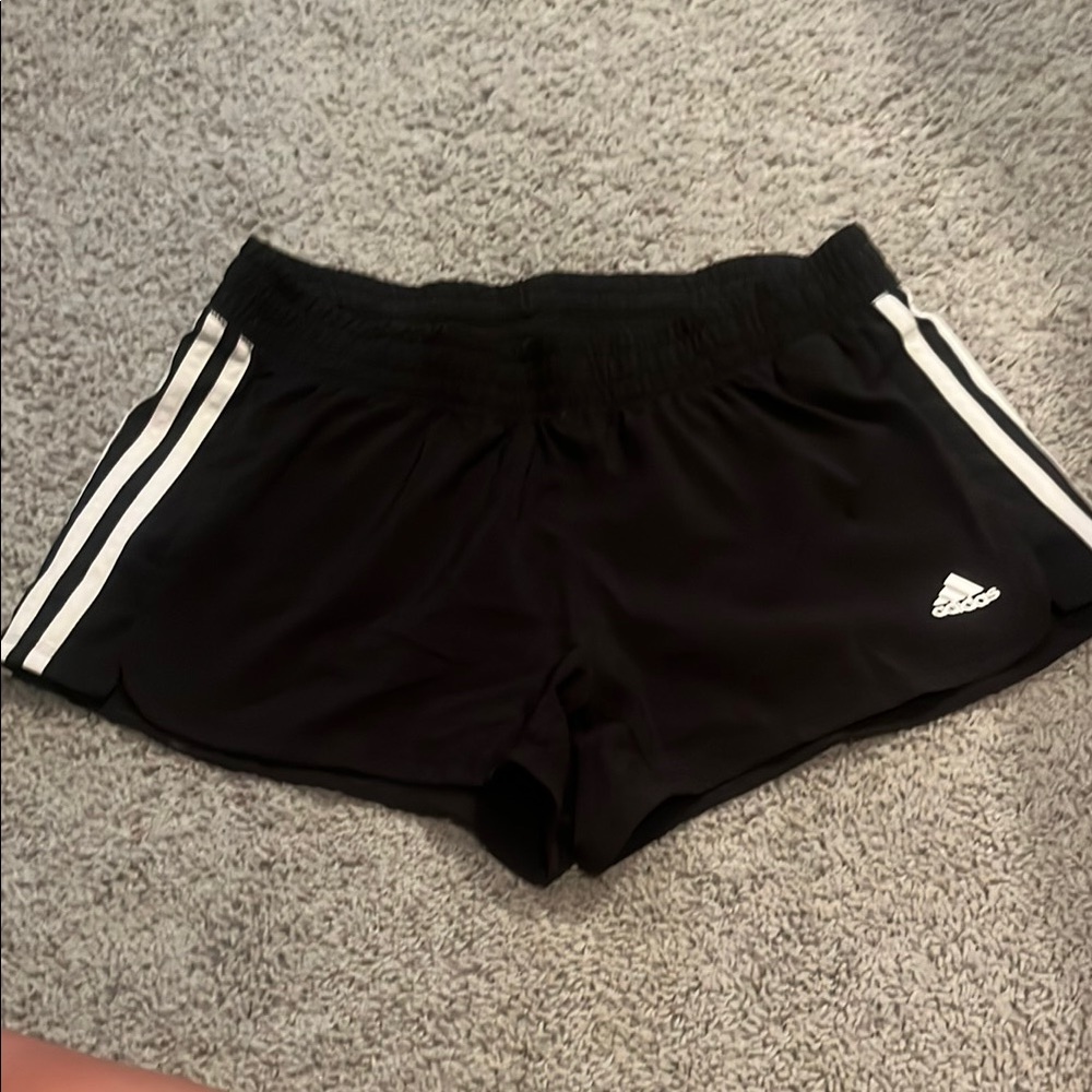 Adidas Black and White Athletic Shorts